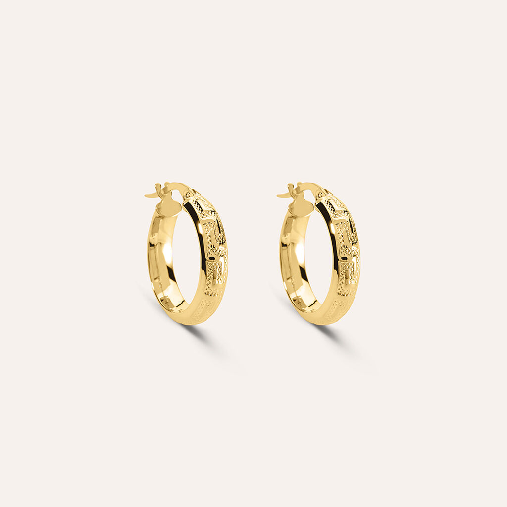 Orecchini A Cerchio Toujours Oro Giallo - Orecchini a Cerchio Donna | Stroili