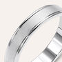 Fede Classica Satinata 4 mm Oro Bianco