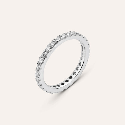 Anello Eternity Diamade Oro Bianco Diamante Lab-Grown - Anelli Eternity Donna | Stroili