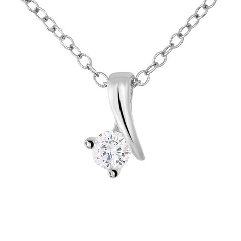 Collana Silver Elegance Argento Rodiato Cubic Zirconia - Collane Donna | Stroili