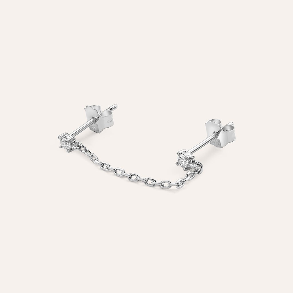 Mono Orecchino Lobo Punto Luce Silver Elegance Argento Rodiato Cubic Zirconia - Gioielli Donna | Stroili