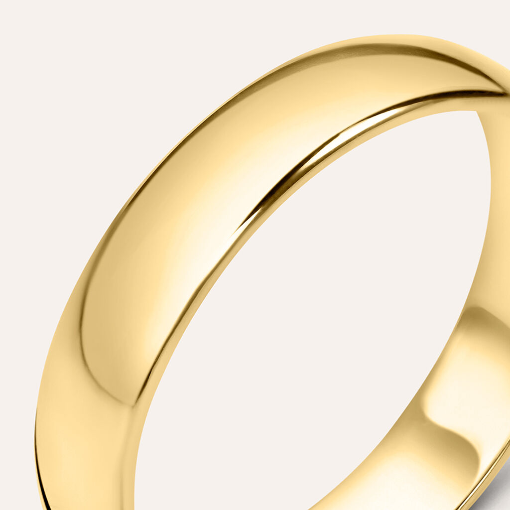 Fede Mantovana 4.5 mm Oro Giallo - Anelli con Incisione Unisex | Stroili