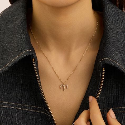 Collana Radiance Acciaio Dorato Cubic Zirconia - Collane Donna | Stroili