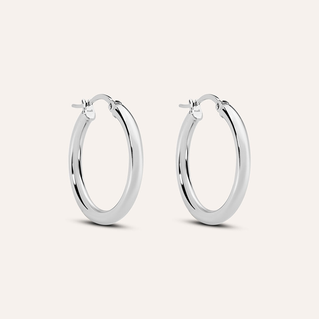 Orecchini A Cerchio Moonlight Acciaio