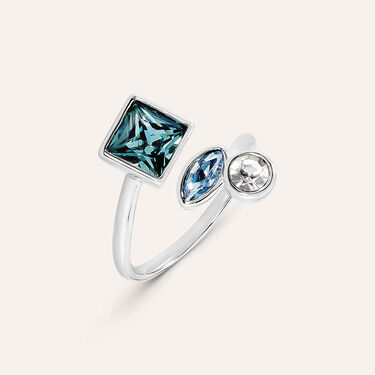 Anello Contrarie Violet Ottone Cristallo