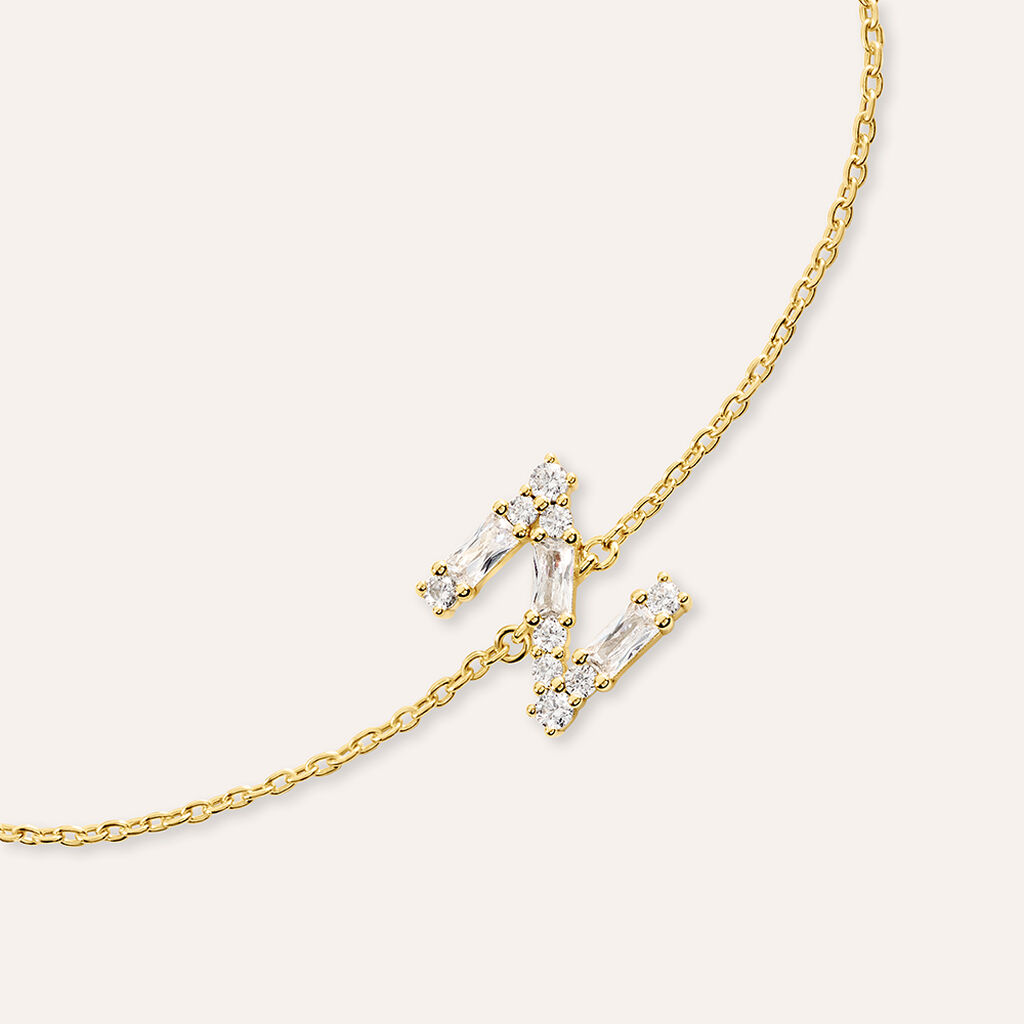 Bracciale Silver Glow Argento Dorato Cubic Zirconia