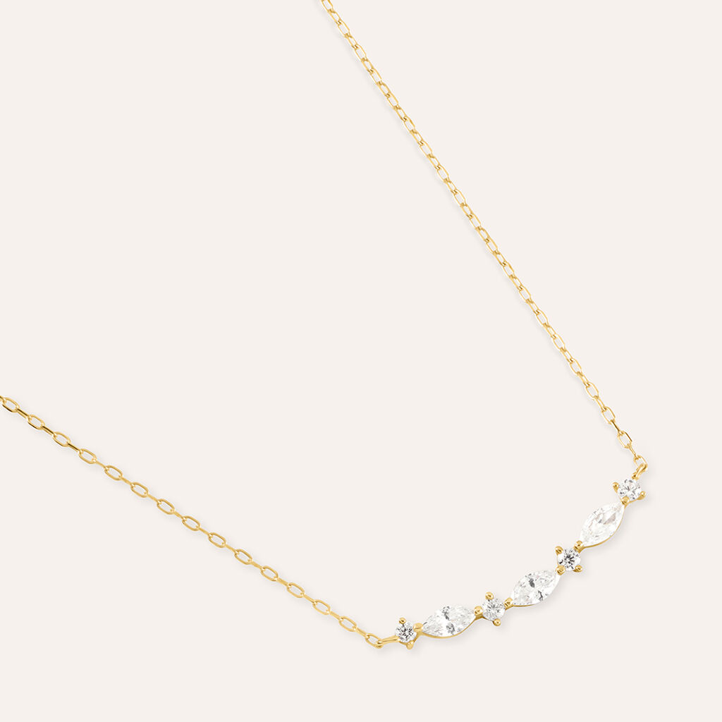 Collana Claire Oro Giallo Cubic Zirconia