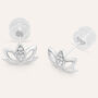 Orecchini Lobo Claire Oro Bianco Cubic Zirconia