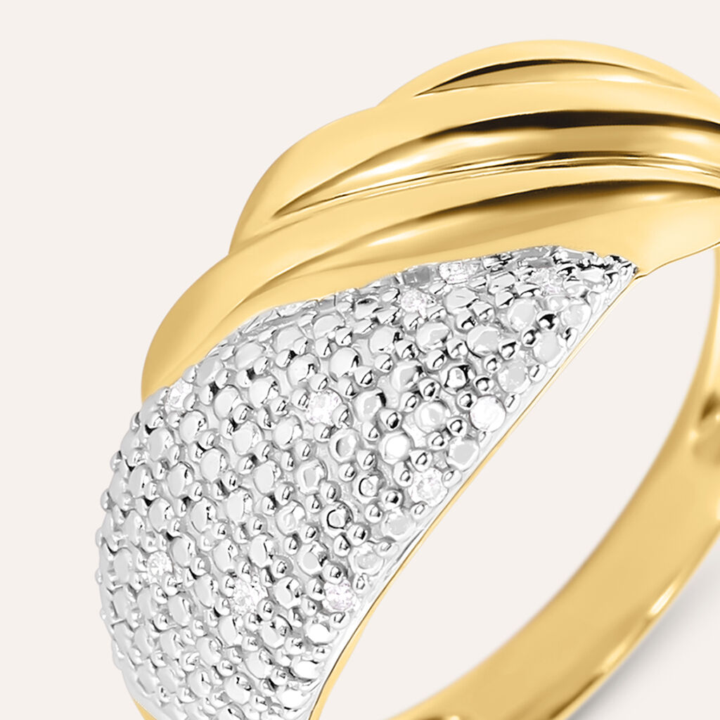 Anello Fascia Sophia Oro Giallo Diamante