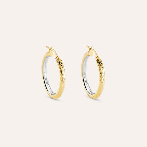 Orecchini A Cerchio Toujours Oro Bicolore - Orecchini a Cerchio Donna | Stroili
