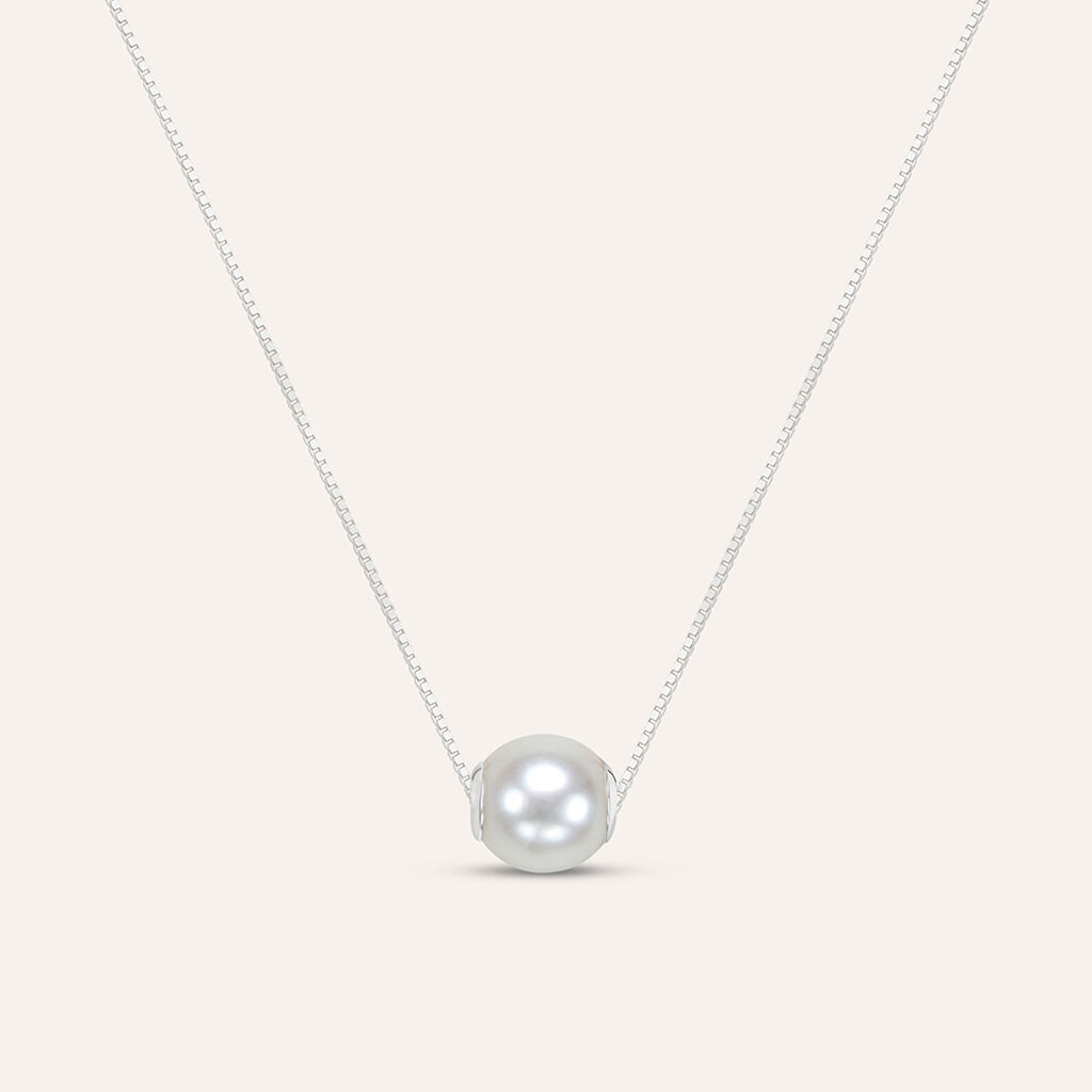 Ciondolo CLEVER Schnuck Con Perla D'acqua Dolce E Corona, Argento 925