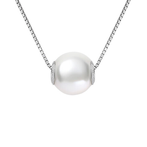 Collana Gabrielle Oro Bianco Perla D'Acqua Dolce - Collane Donna | Stroili