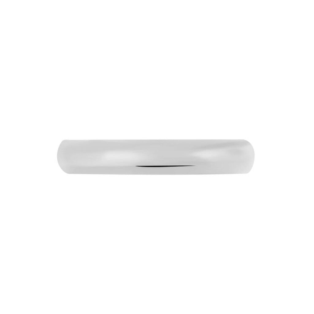 Fede Classica 3.5 mm Oro Bianco - Anelli con Incisione Unisex | Stroili