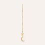 Mono Orecchino Pendente Saliscendi Beverly Oro Giallo Cubic Zirconia