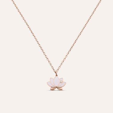 Collana Lady Sweet Acciaio Rosa Cristallo