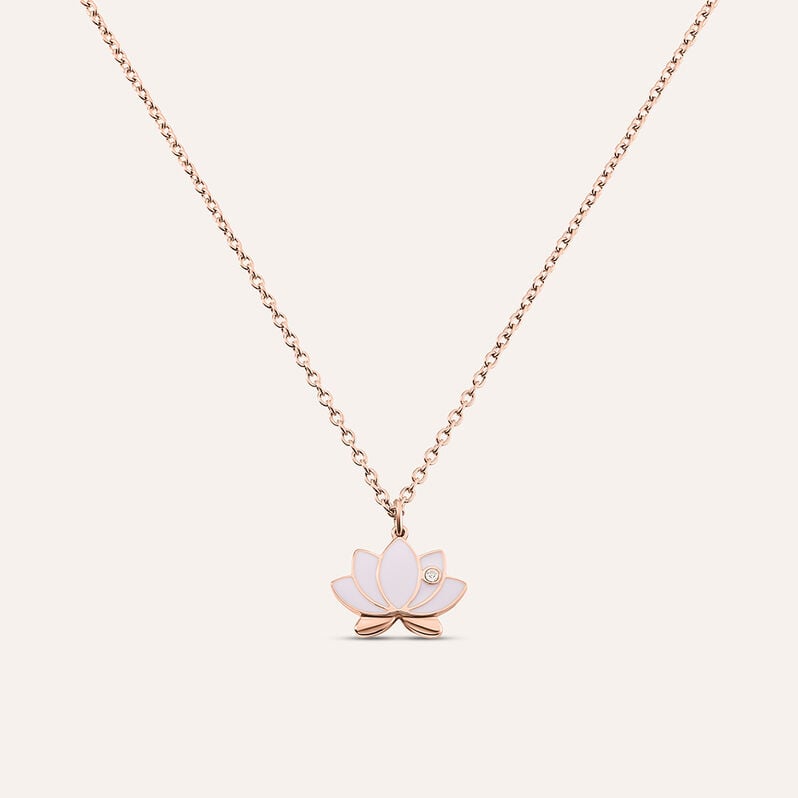 Collana Lady Sweet Acciaio Rosa Cristallo - Collane Donna | Stroili