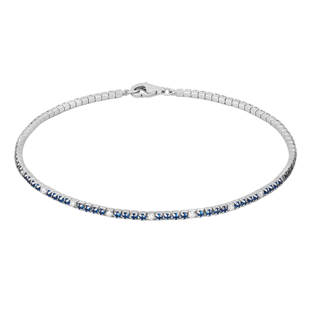 Bracciale Tennis Gentleman Argento Rodiato Cubic Zirconia - Bracciali Uomo | Stroili