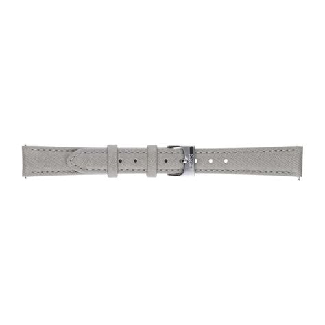 Cinturino in pelle saffiano grigio e chiusura easy clickCinturino in pelle verniciata lucida nero con chiusura easyclick - Cinturini per Orologi Donna | Stroili