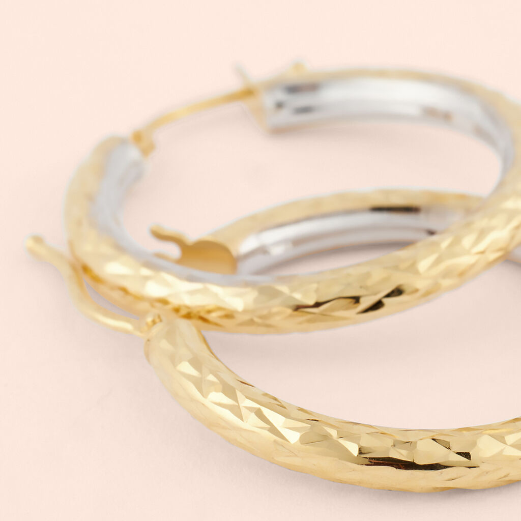 Orecchini A Cerchio Toujours Oro Bicolore