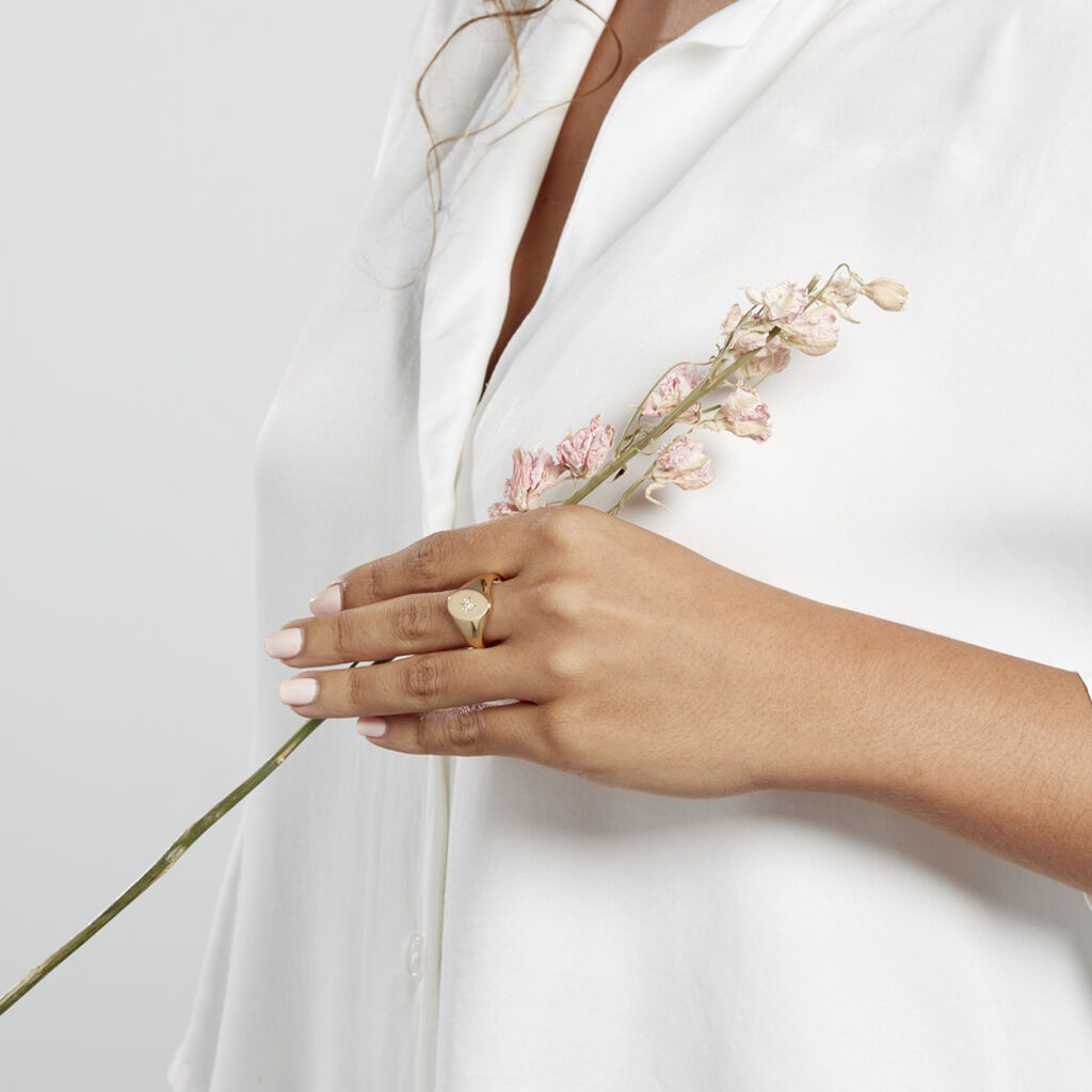 Anello Golden Dream Placcato Oro Giallo Cubic Zirconia