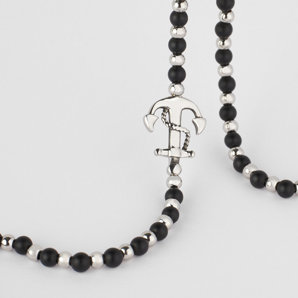 Collana Man Code Acciaio Agata - Bracciali Uomo | Stroili