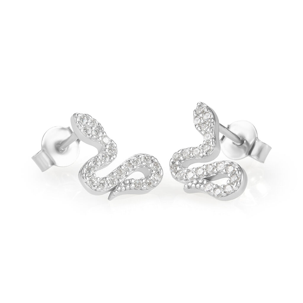 Orecchini Lobo Silver Moments Argento Rodiato Cubic Zirconia - Orecchini a Lobo Donna | Stroili
