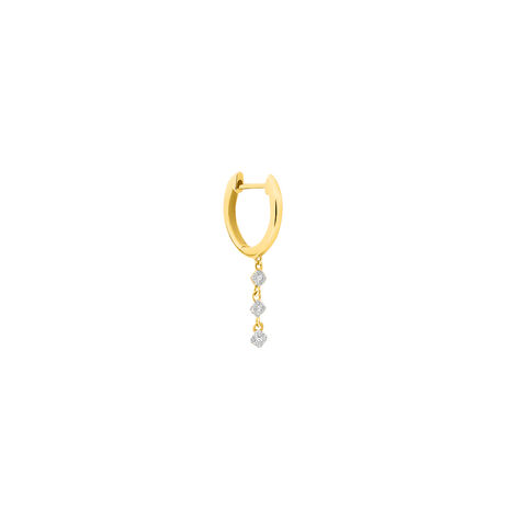 Mono Orecchino A Cerchio Sophia Oro Giallo Diamante - Mono Orecchino Donna | Stroili