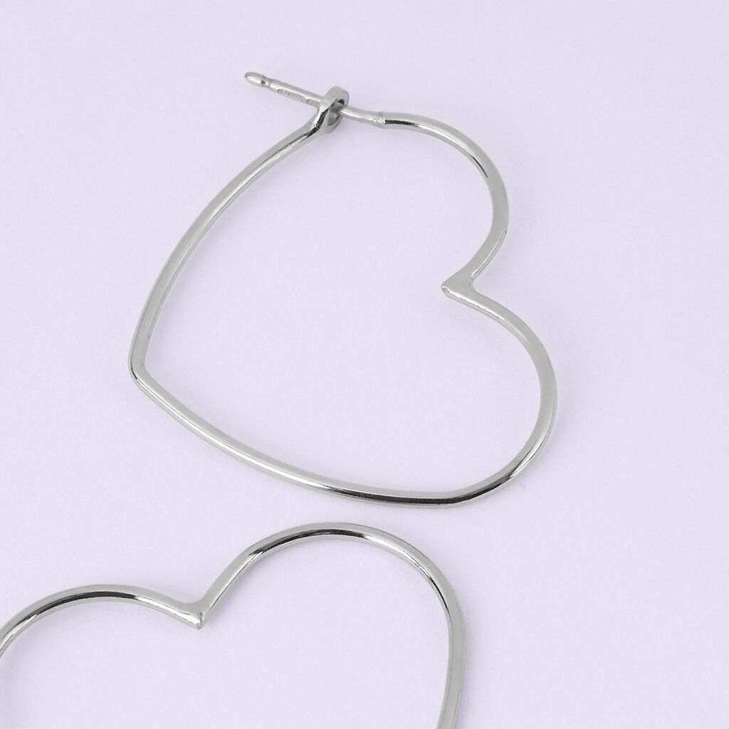 Orecchini A Cerchio Silver Collection Argento Rodiato - Orecchini a Cerchio Donna | Stroili
