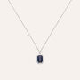 Collana Charlotte Oro Bianco Zaffiro Diamante