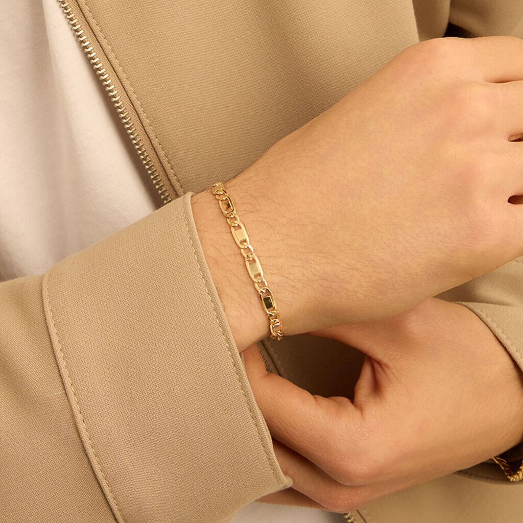 Bracciale Catena Maglia Valentino L'homme Or Oro Giallo