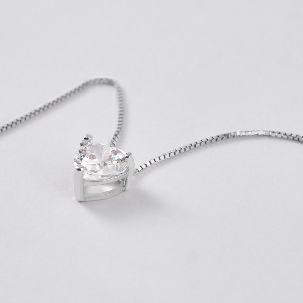 Collana Punto Luce Claire Oro Bianco Cubic Zirconia - Collane Punto Luce Donna | Stroili