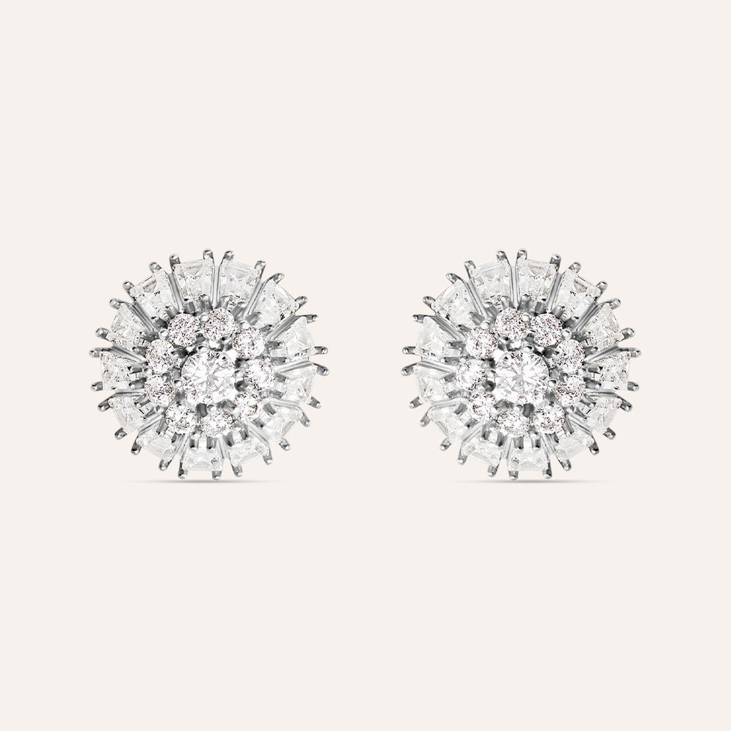 Orecchini Lobo Aura Acciaio Cubic Zirconia