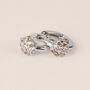 Orecchini A Cerchio Silver Baby Argento Rodiato Cubic Zirconia