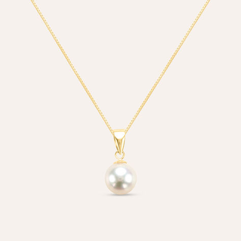 Collana Gabrielle Oro Giallo Perla D'Acqua Dolce - Collane Donna | Stroili