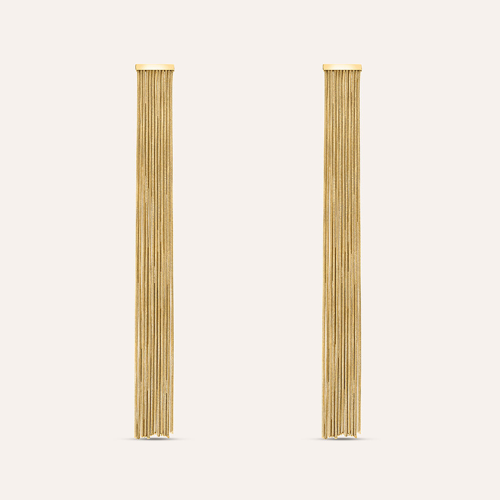 Orecchini Pendenti Radiance Acciaio Dorato