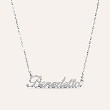 Collana Benedetta Gold Names Oro Bianco