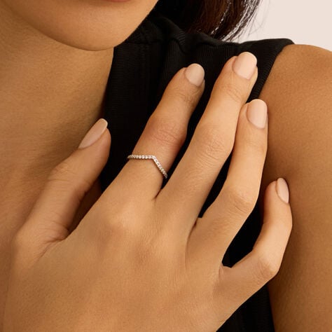 Anello Fantasia Silver Shine Argento Rodiato Cubic Zirconia - Anelli con Pietre Donna | Stroili