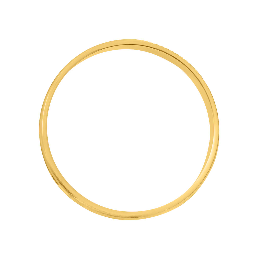 Fede Classica Diamantata 3 mm Oro Giallo