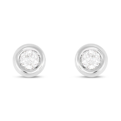 Orecchini Lobo Punto Luce Firmamenti Oro Bianco Diamante - Orecchini a Lobo Donna | Stroili