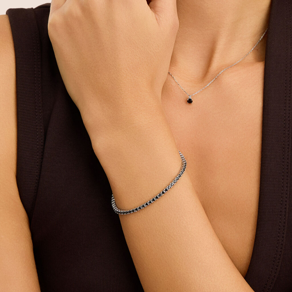 Bracciale Tennis Silver Elegance Argento Rodiato Cubic Zirconia