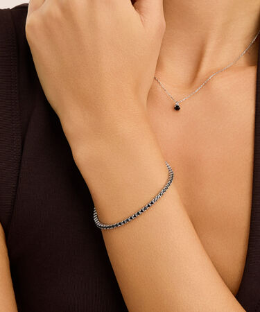 Bracciale Tennis Silver Elegance Argento Rodiato Cubic Zirconia