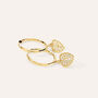 Orecchini A Cerchio Toujours Oro Giallo Cubic Zirconia