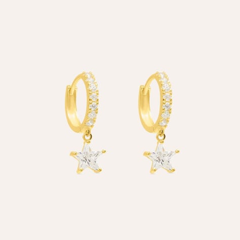 Orecchini A Cerchio Toujours Oro Giallo Cubic Zirconia - Orecchini a Cerchio Donna | Stroili