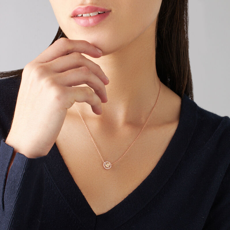 Collana Punto Luce Silver Rainbow Argento Rosa Cubic Zirconia - Collane Punto Luce Donna | Stroili