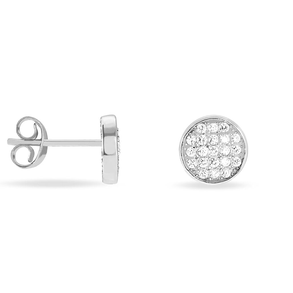 Orecchini Lobo Silver Shine Argento Rodiato Cubic Zirconia