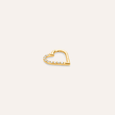 Piercing Orecchio Radiance Titanio ASTM F136 Giallo Cubic Zirconia