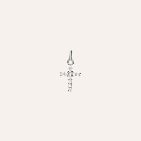 Pendente Holy Oro Bianco Cubic Zirconia - Ciondoli Donna | Stroili