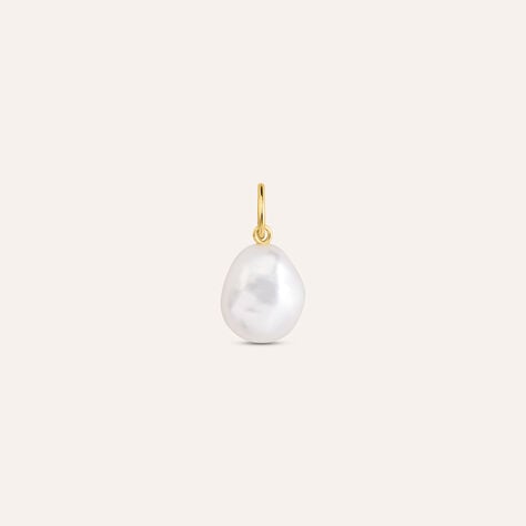 Pendente Love Beats Argento Dorato Perla D'Acqua Dolce - Ciondoli Unisex | Stroili