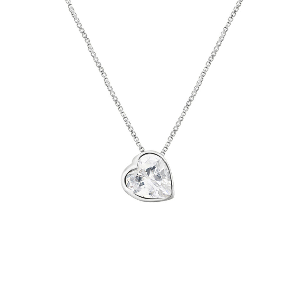 Collana Silver Elegance Argento Rodiato Cubic Zirconia