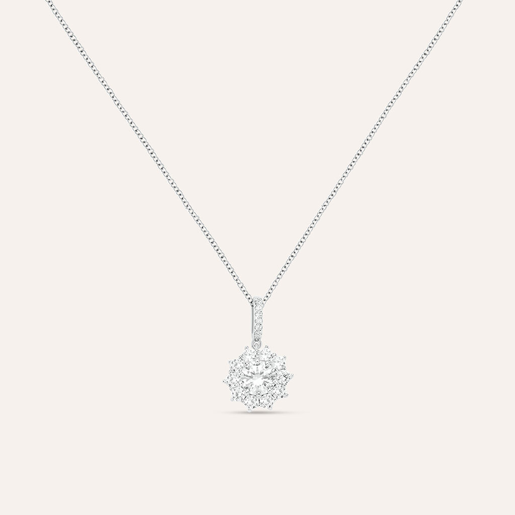 Collana Silver Elegance Argento Rodiato Cubic Zirconia